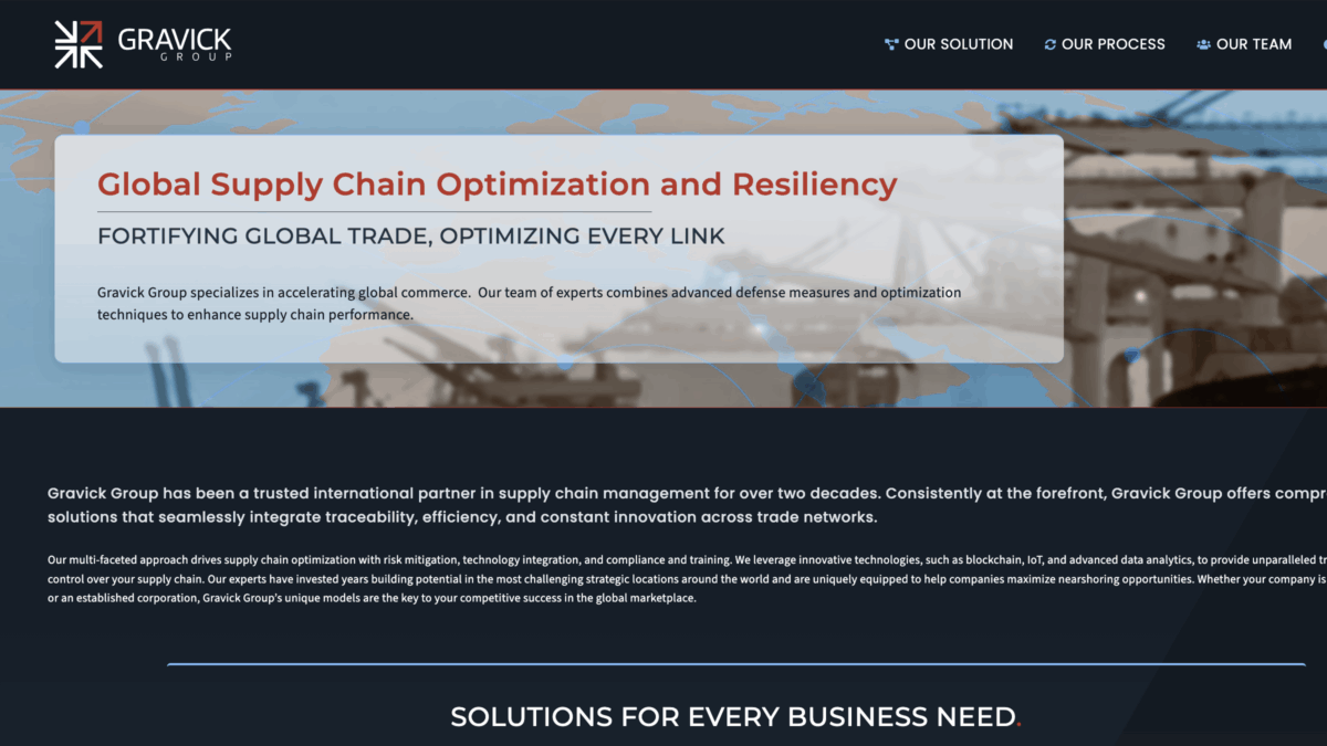 Gravick Group | Global Supply Chain Optimization & Security